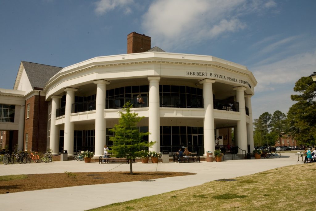 UNCW Student Union Exterior Side - Barnhill Contracting Company