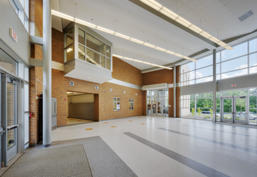 Southeast Guilford Middle & High Schools Lobby - Barnhill Contracting