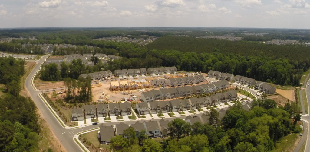 Amberly Town Center Aerial 3 - Barnhill Contracting Company