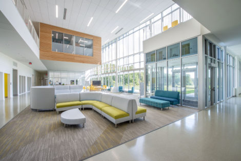 Innovative High School Lobby Out - Barnhill Contracting Company